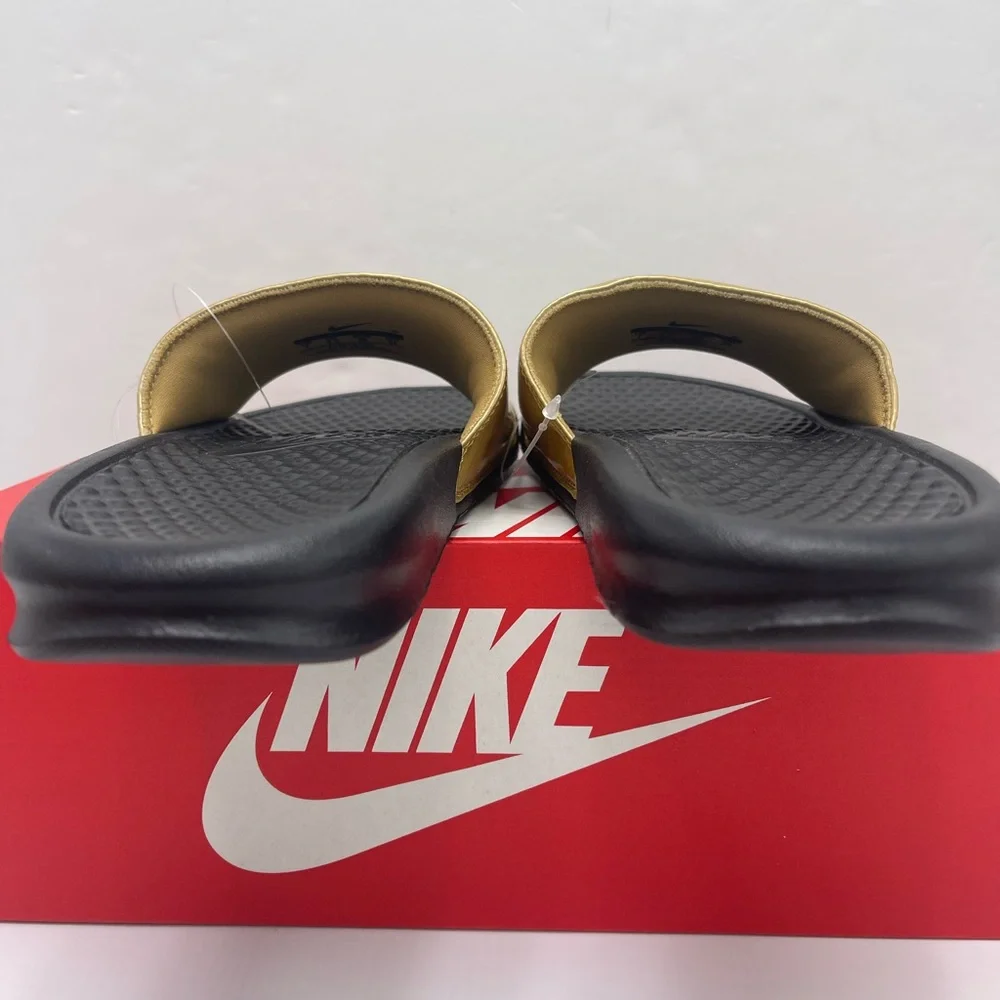 Nike WMNS Black and Gold Slide Sandals - Picture 13 of 16